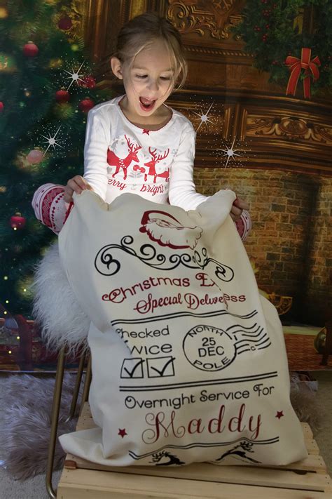 Personalized Santa Sack Santa Sack Santa Bags | Etsy | Personalised santa sacks, Santa bags 