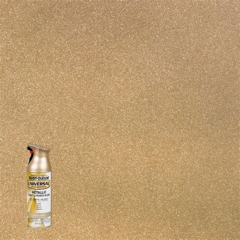 Rust Oleum Universal 11 Oz All Purpose Metallic Gilded Brass Spray Paint And Primer In One 6