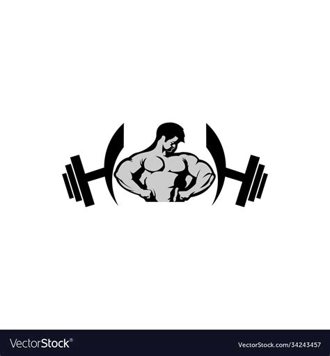 Gym Logo Fitness Logo Design Templatedesign Vector Image