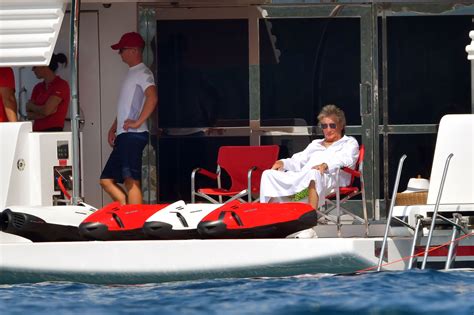 Rod Stewart Taps Into Emotion During Vacation On Mega Yacht