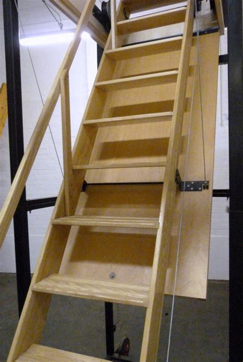 Loft Centre Caernarvon Disappearing Stairway Manufactured From Ash
