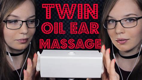 intense twin oil ear massage tickle trigger word blowing in ears no talking binaural hd