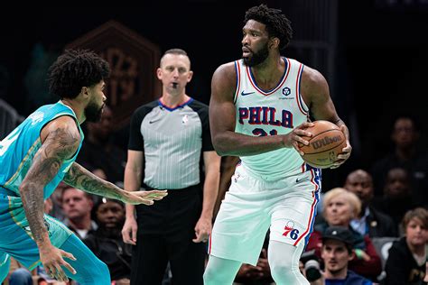 Embiid Scores 42 In 30 Minutes As Sixers Beat Hornets By 53