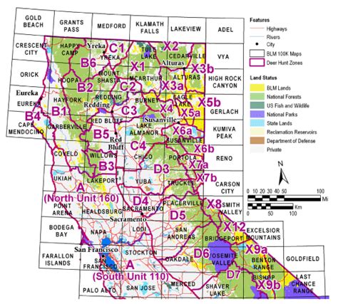 California Deer Zone Map Map Of New Mexico