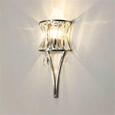 Nordic Modern Luxury Crystal Wall Lamp For Bedroom Aisle Elegant Living