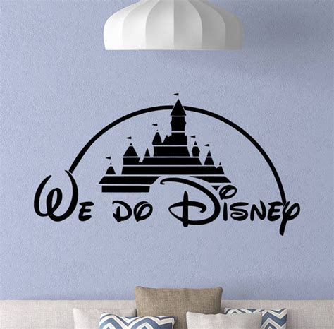We Do Disney Wall Decal Disney Castle Sign Logo Fairy Nursery Etsy