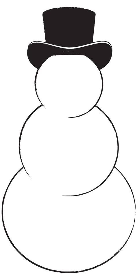 4 Best Images Of Snowman Cutouts Printable Printable Snowman Cut Out