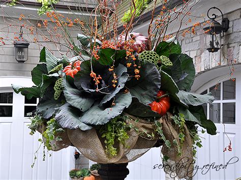 Fall Urn Planter By Serendipity Refined Fall Planters