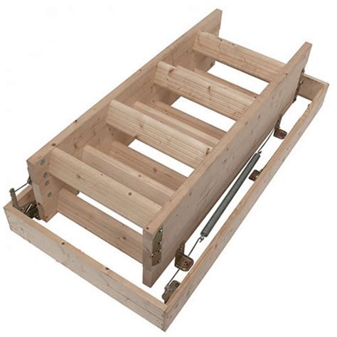 Drabest Wooden Loft Ladder With Handrail