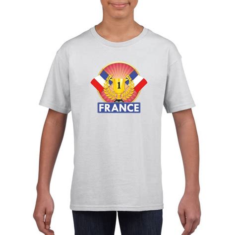 Bondscoach didier deschamps heeft de selectie van frankrijk op het ek op 18 mei bekend gemaakt. Wit Frans kampioen t-shirt kinderen - Frankrijk supporter ...