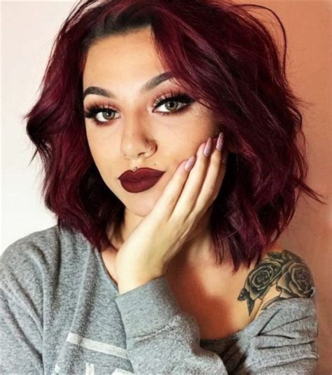 Burgundy Hair Ideas In Spring And Summer Of 2019 Trendy Hairstyles And Colors 2019 Women Hair