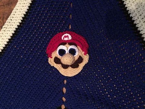 Mario Free Crochet Pattern Afghan Star Blanket Happy