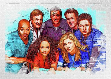 my tv show scrubs donald faison christopher turk neil flynn janitor john c mcginley perry cox