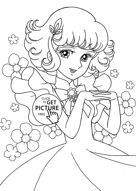 Lydie Anime Coloring Pages For Kids Printable Free Coloing