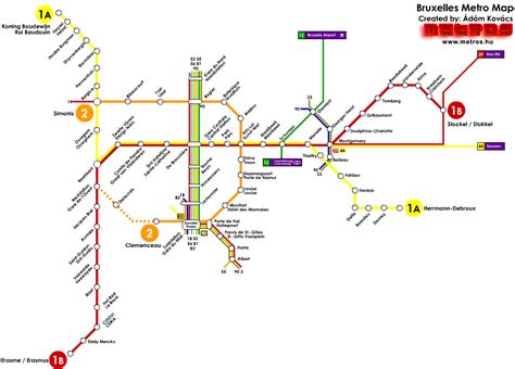 Brussels Tube Map