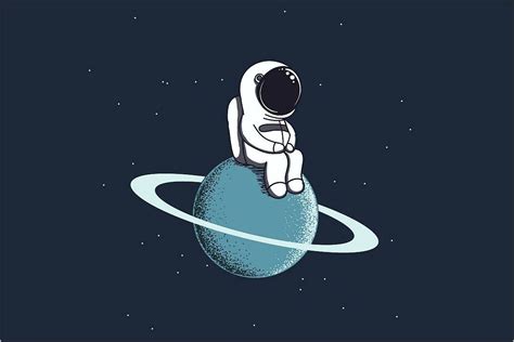 Space Cartoon Drawing 4k Wallpaper In 2020 Astronaut Art Space