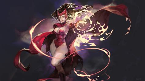 345304 Scarlet Witch Marvel Comics Superhero Girls