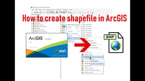 How To Create Shapefile In Arcgis Youtube