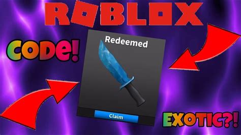 Another Exotic Code Roblox Assassin Youtube