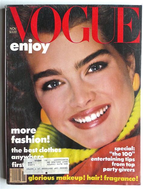 Vogue Magazine November 1983 Brooke Shields Vogue Magazine Richard
