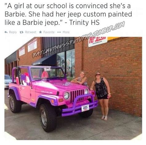Barbie Funny Tumblr Pink Jeep Wrangler Pink Jeep Jeep Wrangler