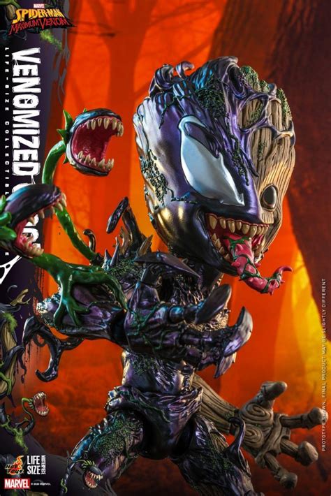Hot Toys Marvels Spider Man Maximum Venom Venomized Groot Life