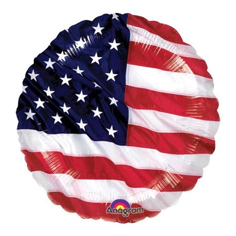 Usa American Flag Balloon 18 Foil Party Delights