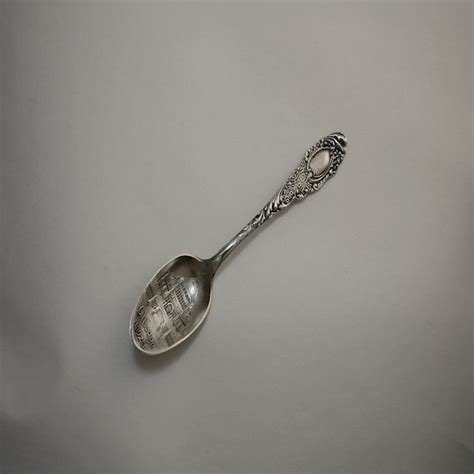 Chicago Worlds Fair 1892 1893 Sterling Silver Souvenir Spoon