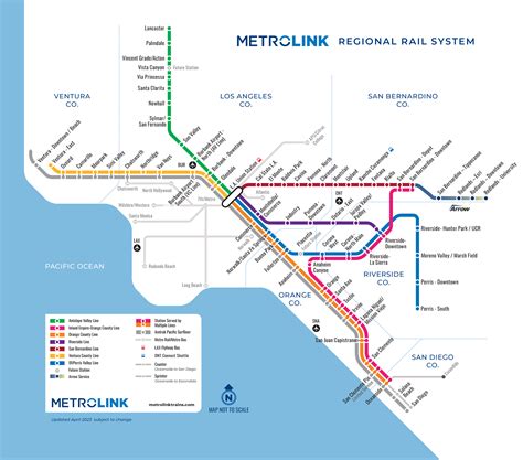 Metrolink System Map Orange County Transportation Authority
