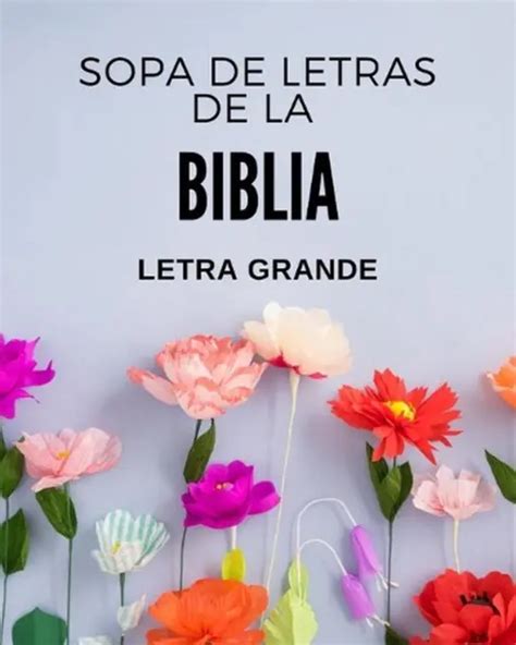 SOPA DE LETRAS De La Biblia Letra Grande By Lara Pink Spanish