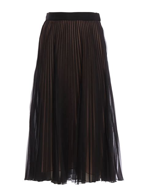 Knee Length Skirts And Midi Gucci Pleated Silk Skirt 427018zga351677