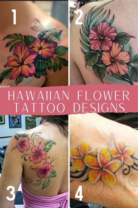 Stunning Hawaiian Flower Tattoos Meaning Tattoo Glee
