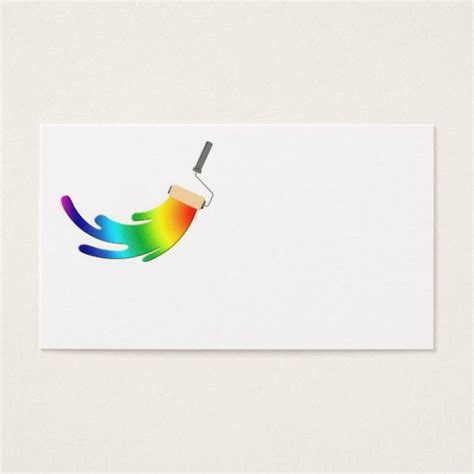 Blank Painting Company Business Card Logo