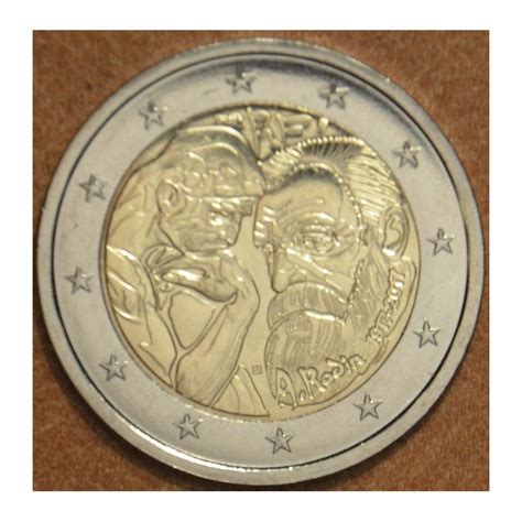 Euromince Mince 2 Euro Francúzsko 2017 Auguste Rodin Unc