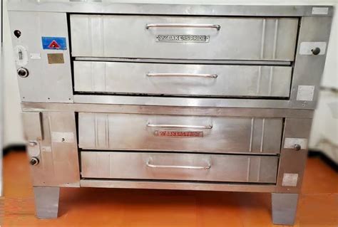 Bakers Pride Y600 Gas Pizza Deck Ovens Double Stacked 379146