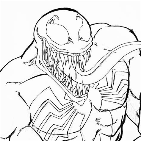 Venom colorings the thing for kids to print marvel head free incredible hulk. Venom Drawing at GetDrawings.com | Free for personal use ...