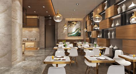 Modern Luxury Buffet In Hotel 3d Model Cgtrader