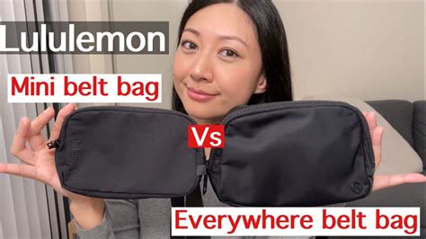 Lululemon Everywhere Belt Bag Vs Mini Belt Bag Comparison Try On Mod