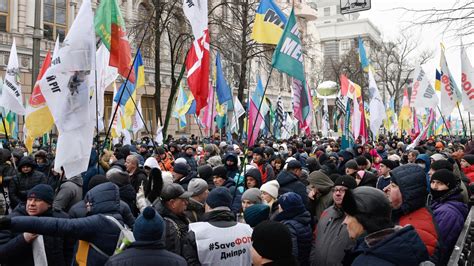 В Киеве закончился митинг предпринимателей - РИА Новости, 25.01.2022