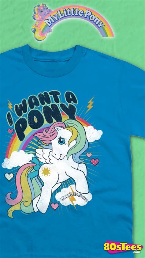 This Youth I Want A My Little Pony Shirt Shows A White Pegasus Pony