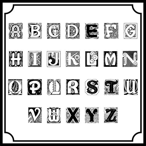 Free Printable Templates Of Initials
