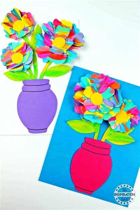 Painted Flower Art And Craft For Preschool · The Inspiration Edit
