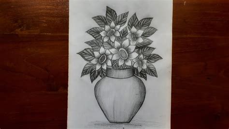 Beautiful easy flowers to draw ecancerargentina org. How to draw flowers with vase || Flower pot drawing very ...