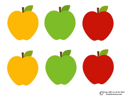 Letter A Apple Sorting For Preschoolers From Abcs To Acts