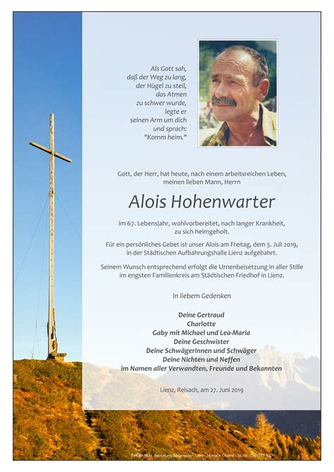Öffnet in 7 h 11 min. Todesanzeigen - TrauerHilfe Bestattungs GesmbH
