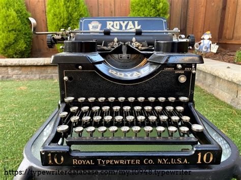 1916 Royal 10 On The Typewriter Database