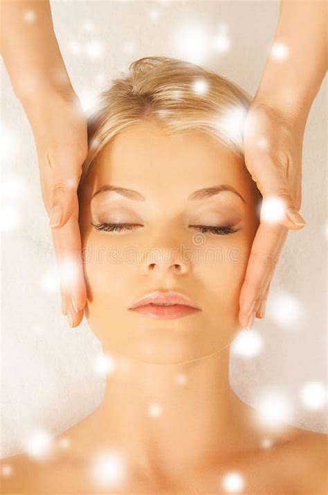 Beautiful Woman In Massage Salon Stock Image Image Of Christmas Relax 39404627