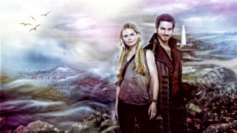 Captain Hook And Emma Swan Once Upon A Time Wallpaper 36961243 Fanpop