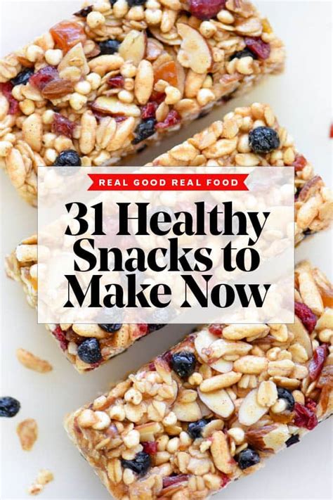 31 Days Of Healthy Snack Recipes To Make Now Foodiecrush