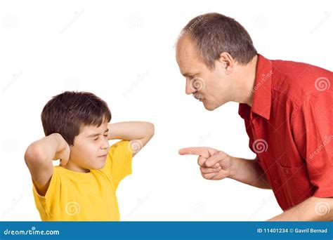 Father Scolding His Son Stock Photo Image Of Gesturing 11401234